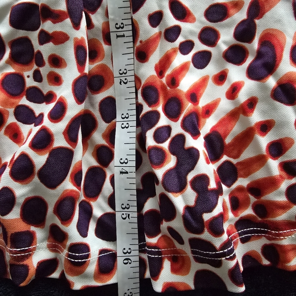 Banana Republic Issa Collection Red Ceramic Printed Three-Quarter Sleeve Dress - Picture 10 of 14